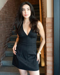 Halter black dress